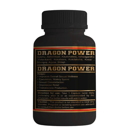 Dragon Power Capsules – Ayurvedic Male Vitality Booster
- 30 Capsule